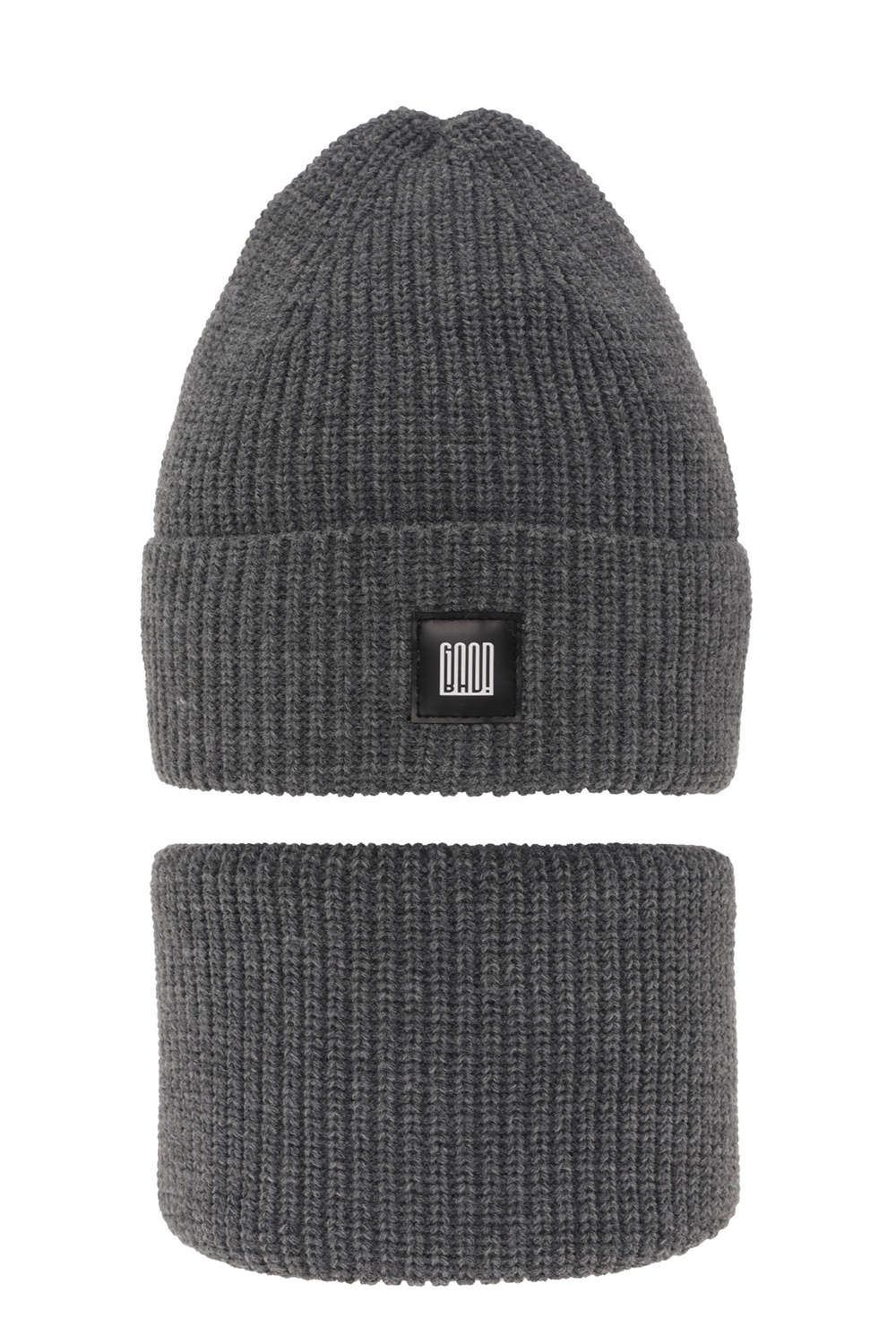 Set invernale bambino: berretto e scaldacollo, grigio, Amadeo