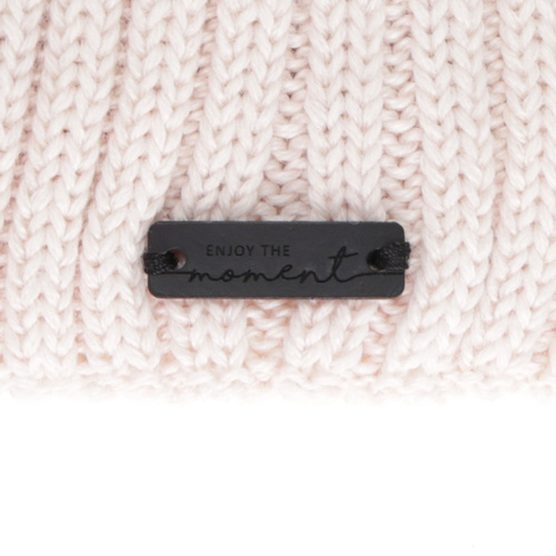 Berretto invernale donna, rosa, con lana merino, Soletta