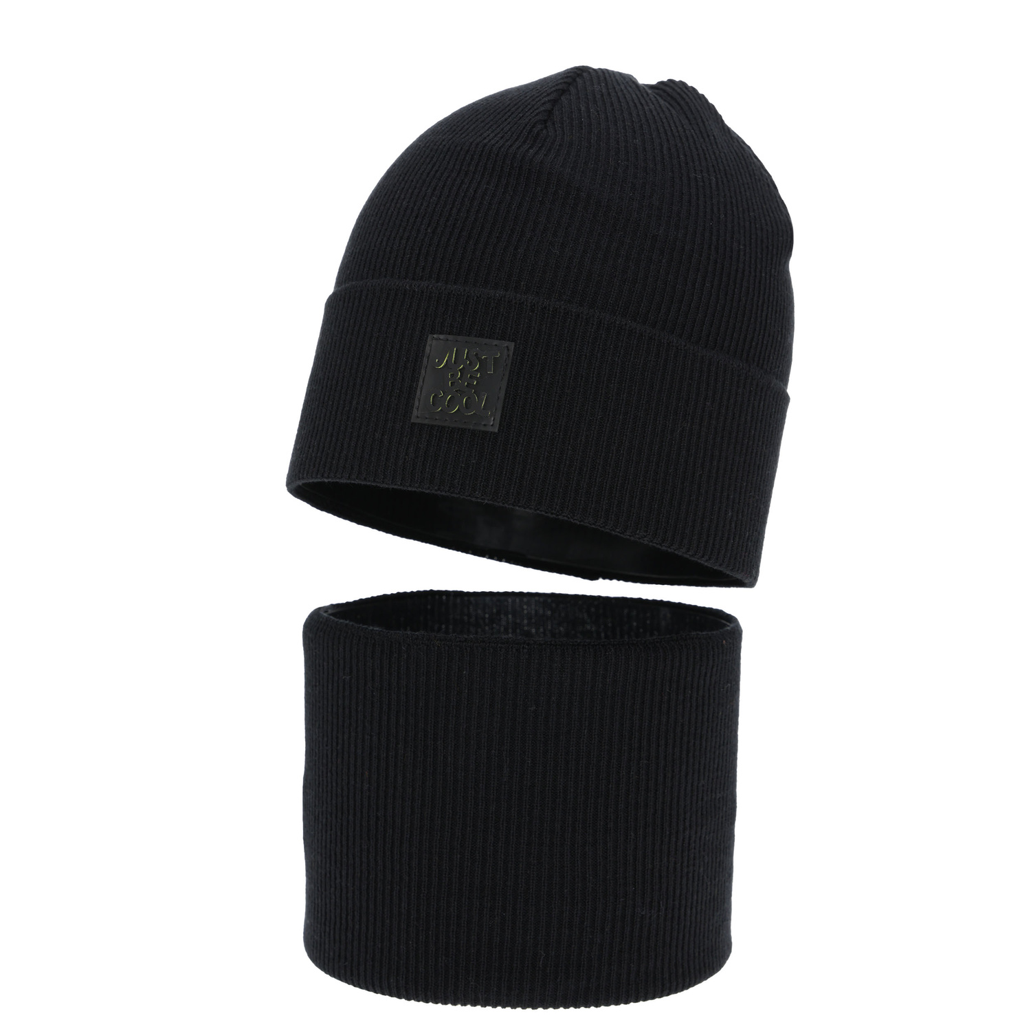 Set autunno/primavera bambino: berretto e scaldacollo, con cotone, grigio, Jonas