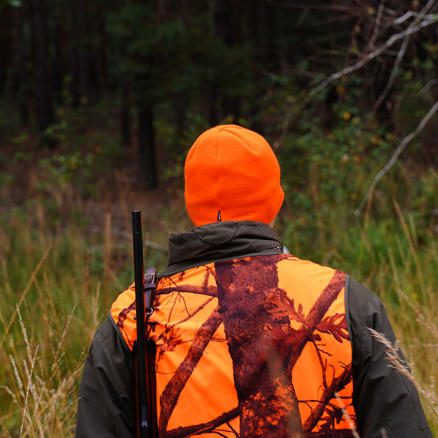 Berretto da caccia uomo invernale, verde, Wild Life