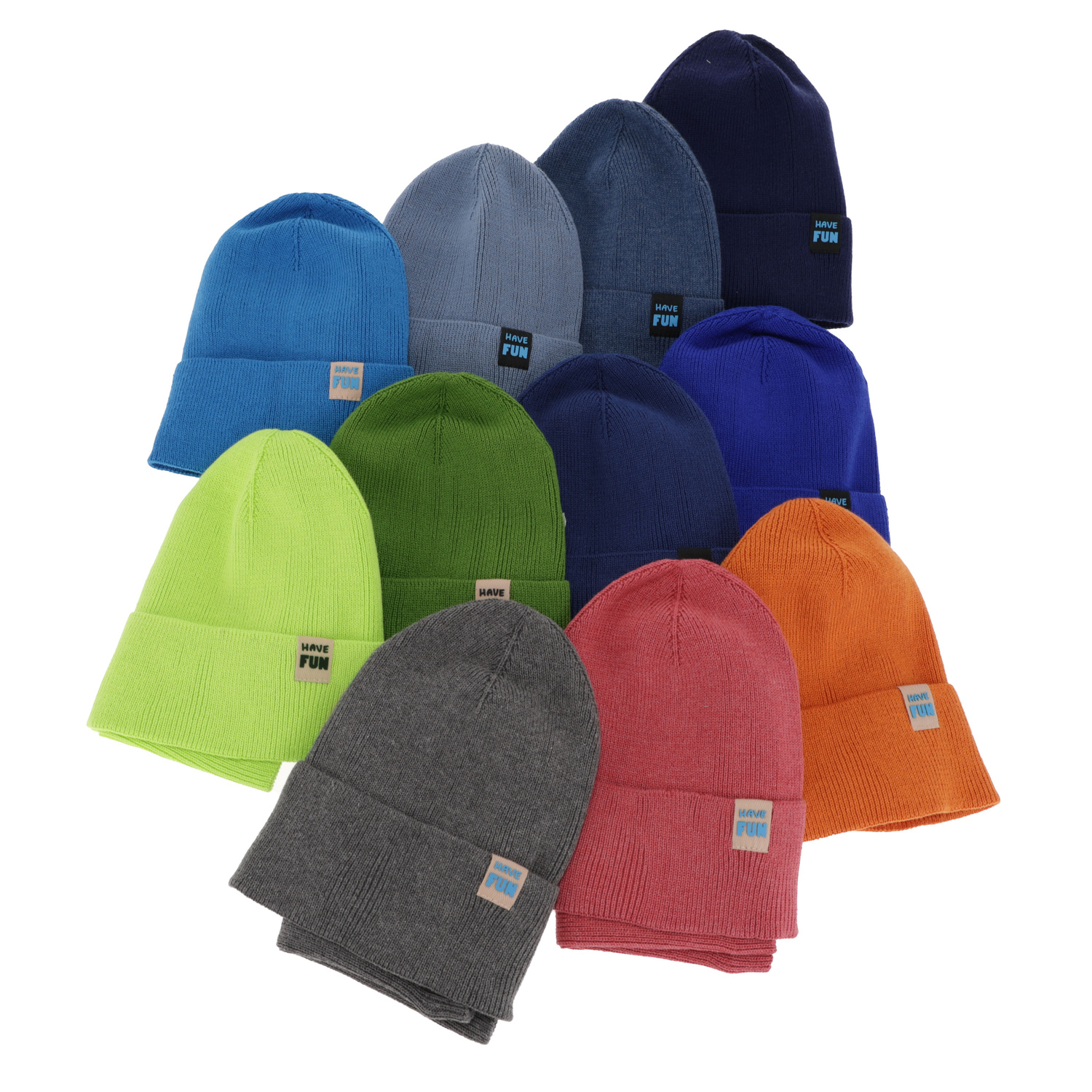 Set autunno/primavera bambino: berretto e scaldacollo, con cotone, arancione, con pompon, Ottavio