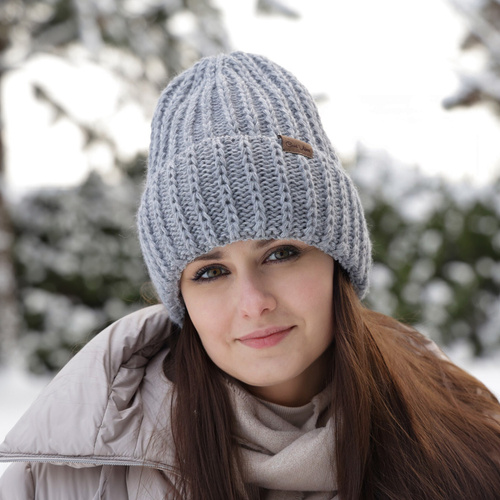 Berretto invernale donna, rosa, elegante, Ceres