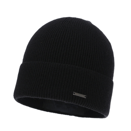 Berretto invernale/autunno donna, beige, con lana merino e cachemire, Sindra