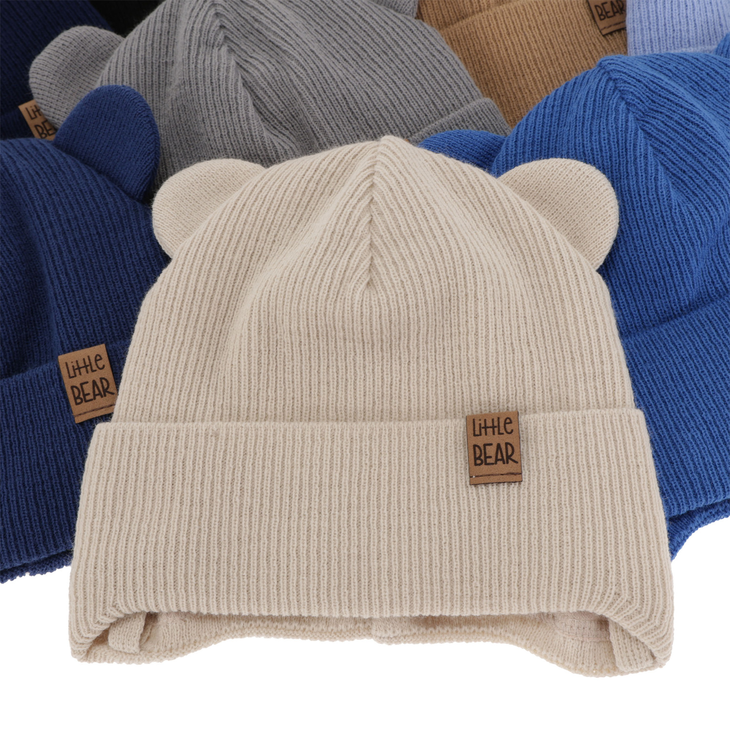 Berretto autunno/primavera bambino, nero, con lacci, Nikifor