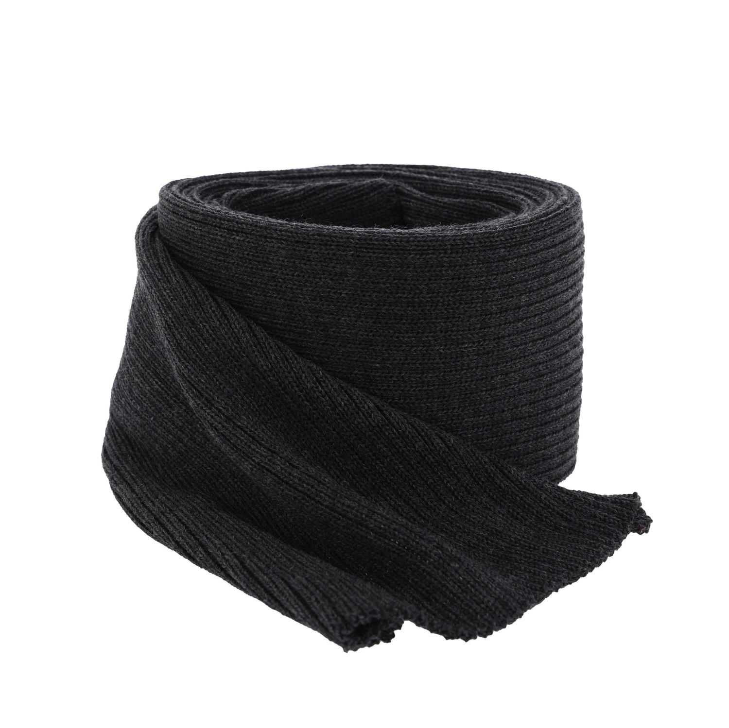 Sciarpa invernale uomo, grigio scuro, 100% Lana Merino, Brayan