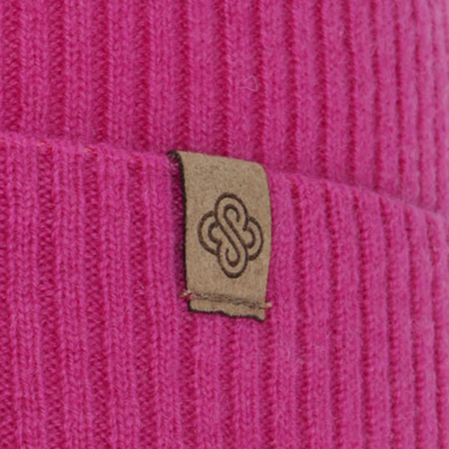 Berretto autunno/inverno donna, rosa chiaro, con lana merino e cashmere, Alineta