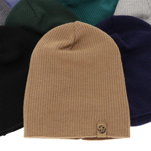 Set autunno/primavera bambino: berretto e scaldacollo, ciemnobeżowy, 100% Lana Merino, Richi