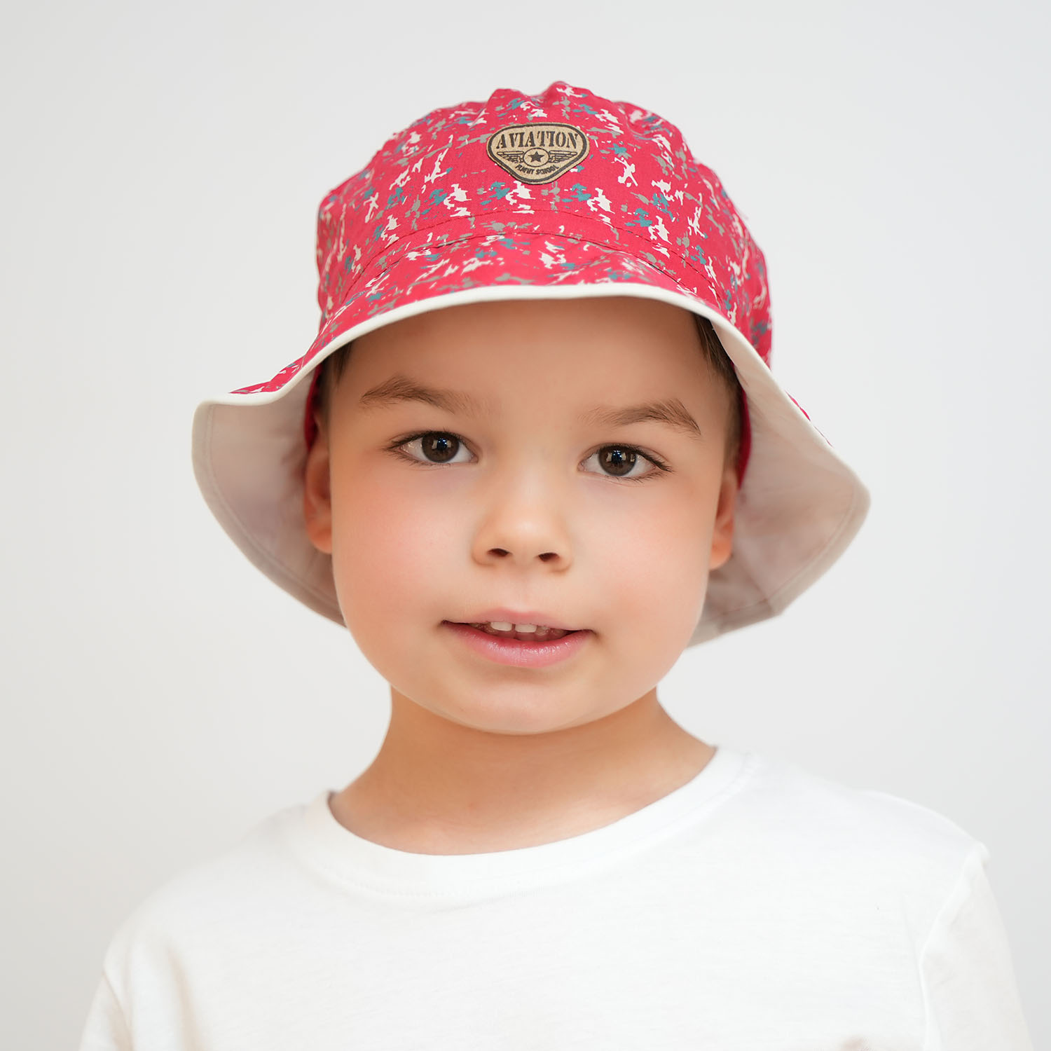 Cappello bambino, rosso, in cotone, Aviation