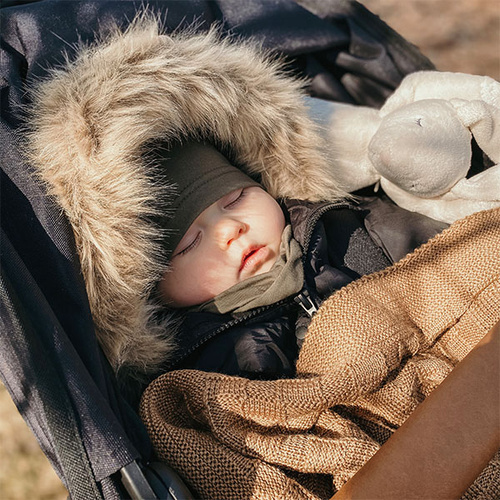 Set autunno/primavera bambino: berretto e scaldacollo, khaki, cotone, Hazel