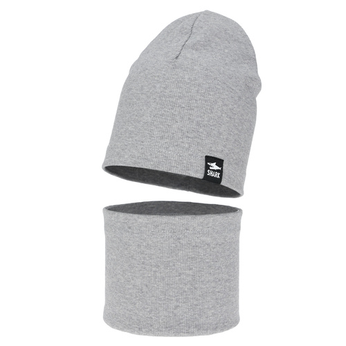 Set autunno/primavera bambino: berretto e scaldacollo, grigio, Rumel