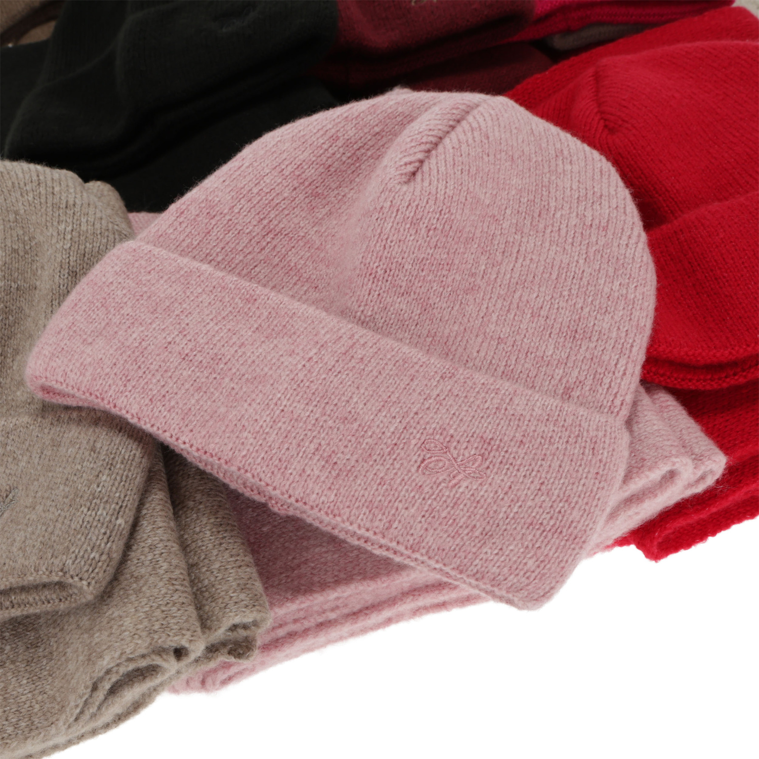 Set invernale donna: berretto e sciarpa, rosso, Rava