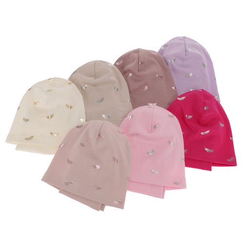 Set autunno/primavera bambina: berretto e scaldacollo, in cotone, cremato, Florena