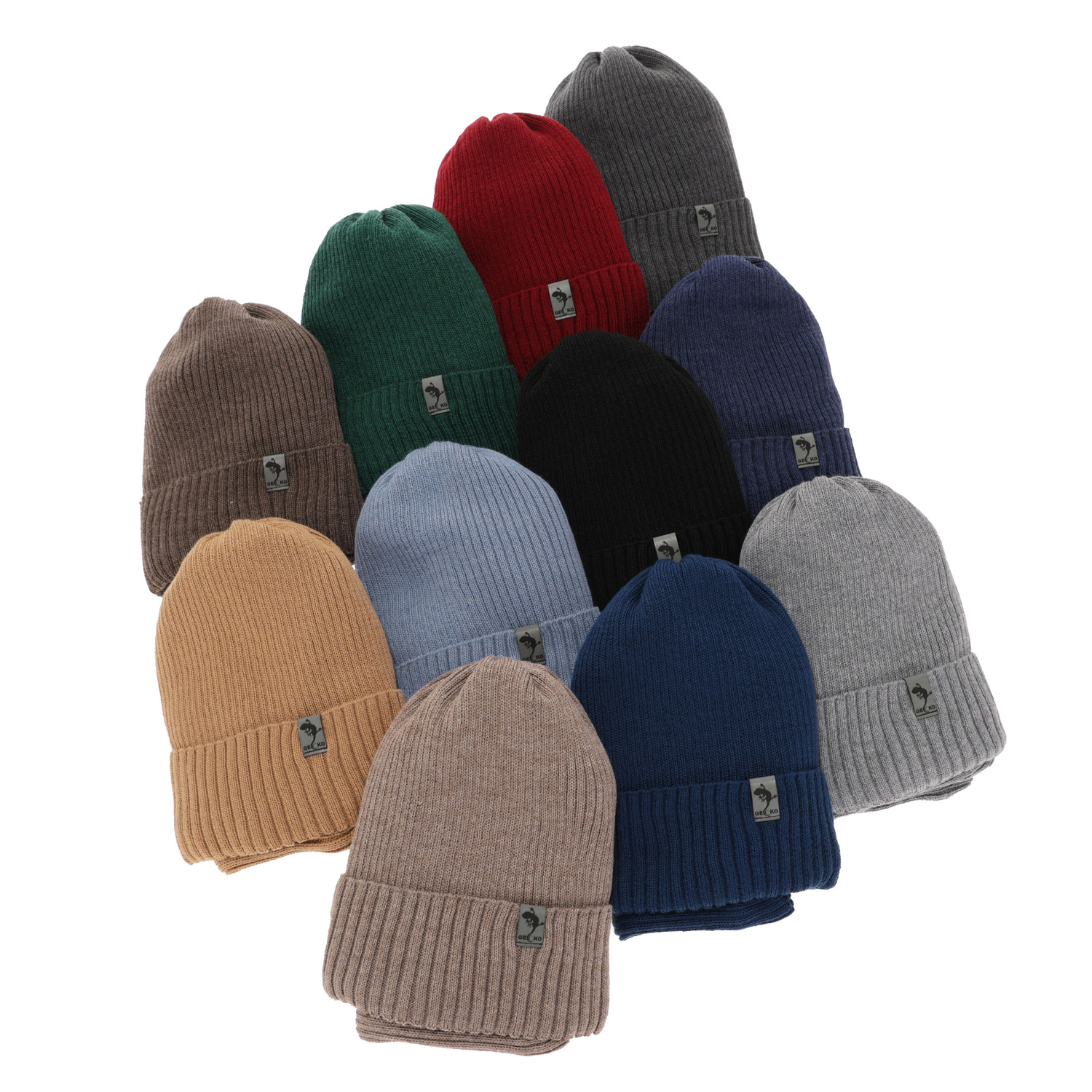 Set invernale bambino: berretto e scaldacollo, marrone, foderato in pile, 100% Lana Merino, Gecko