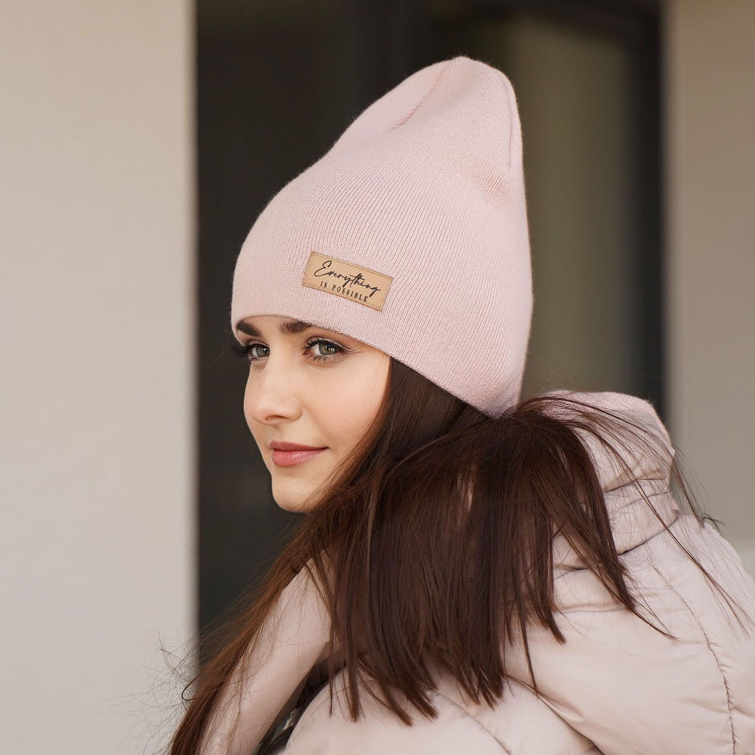 Set autunno/primavera donna: berretto e sciarpa, grigio, Zula