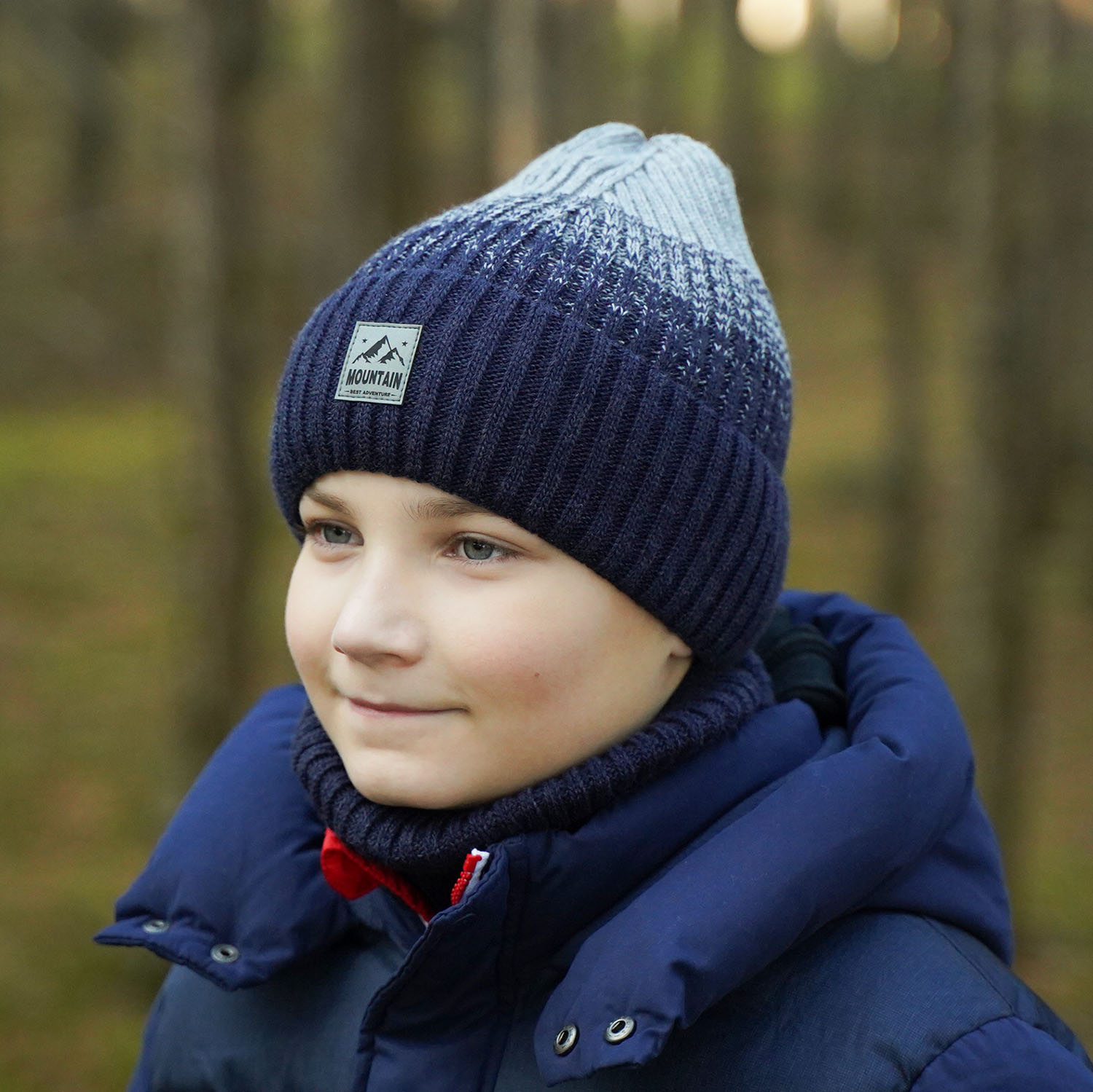 Set invernale bambino: berretto e scaldacollo, grigio, Ralph