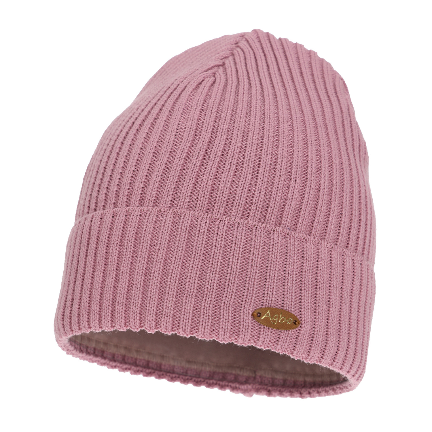 Berretto invernale donna, viola, con lana merino Shila