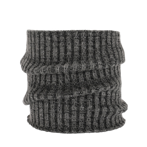 Scaldacollo invernale uomo, grigio scuro, 100% Lana Merino, Best