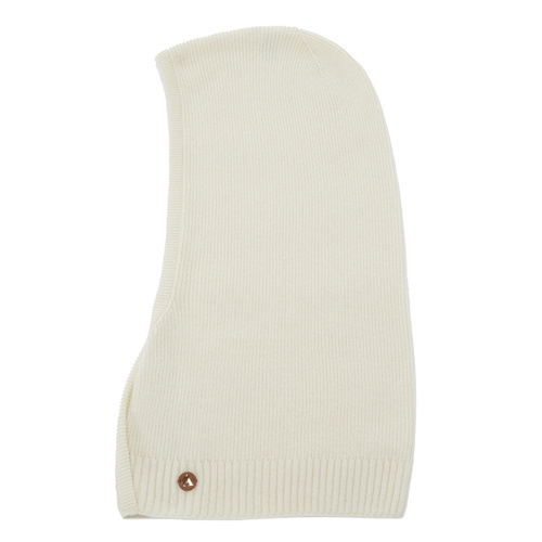 Passamontagna autunnale, invernale, donna, crema, lana merino con cashmere, Kiruna