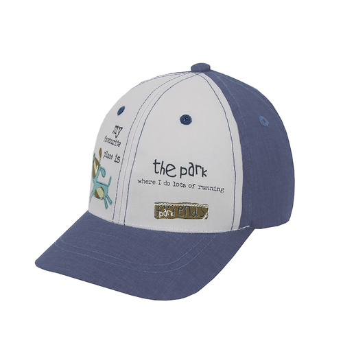 Cappellino con visiera bambino, jeans, cotone, Dog