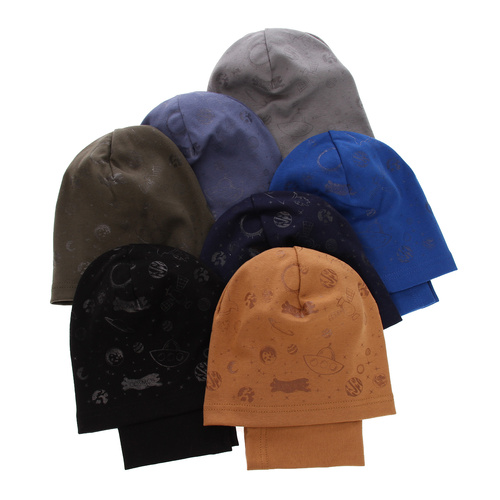 Set autunno/primavera bambino: berretto e scaldacollo, blu, cotone, Kosmos