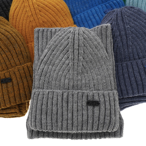 Set invernale bambino: berretto e scaldacollo, grigio, Zeno