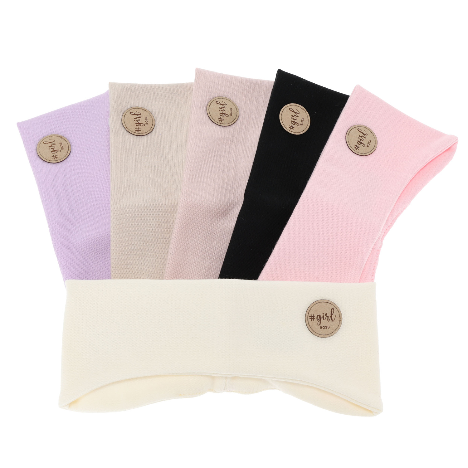 Fascia per capelli autunnale, primaverile per bambina, beige Maranta