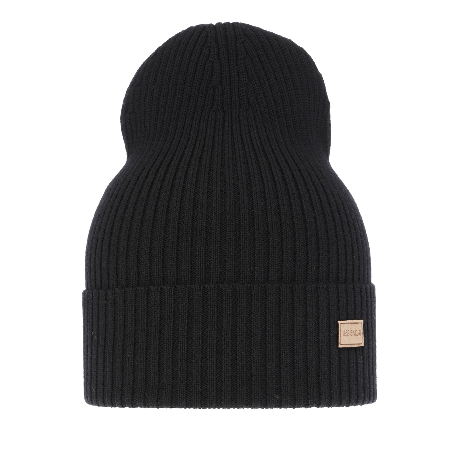 Berretto invernale, primaverile donna, nero, 100% Lana Merino, Sophie