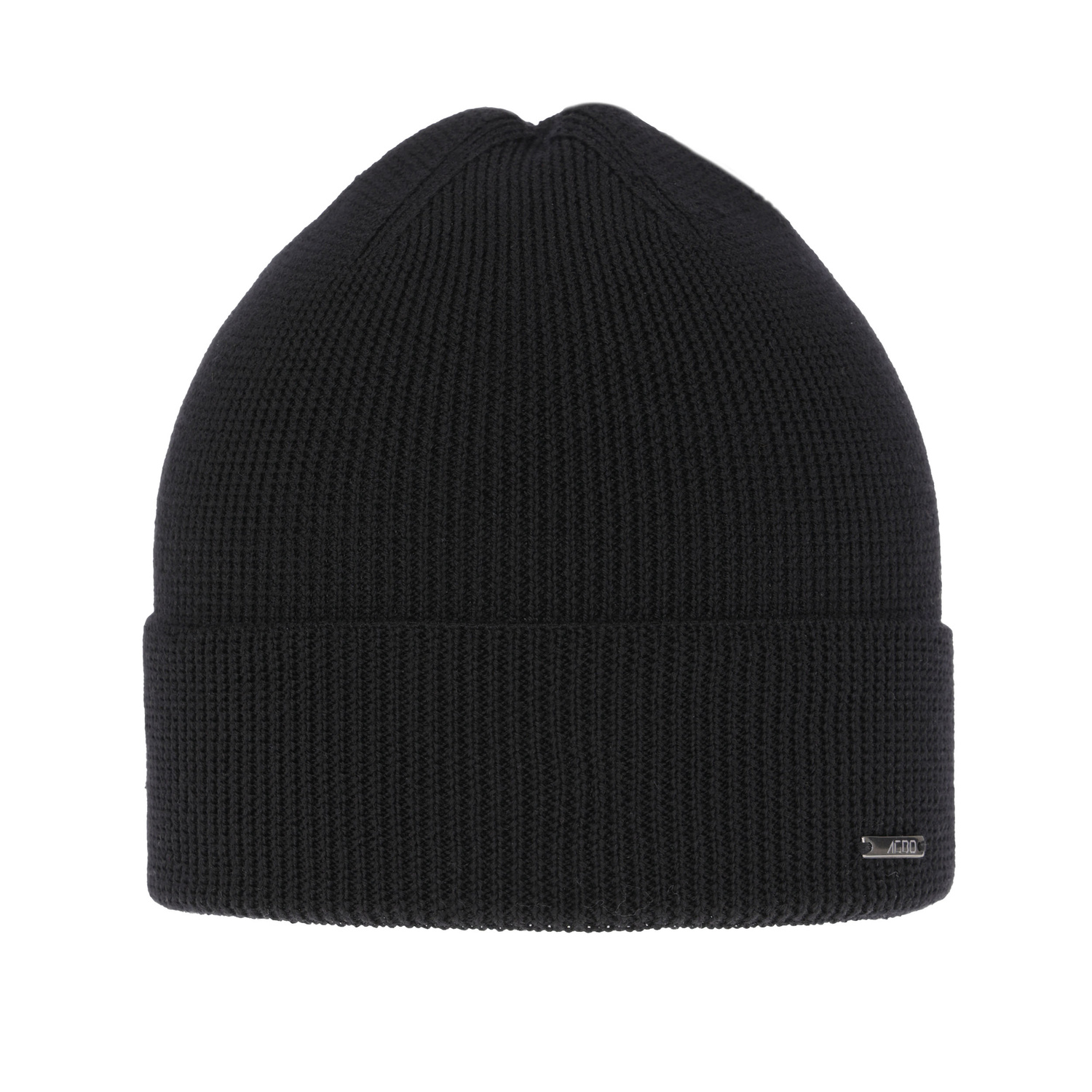 Berretto autunno/primavera uomo, nero, 100% Lana Merino, Memfis