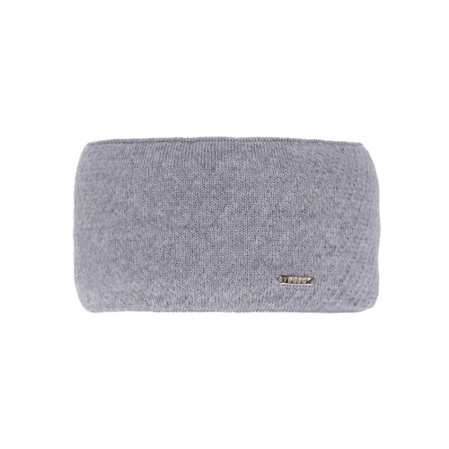 Fascia per capelli invernale donna, grigia, 100% Lana Merino, Katrina