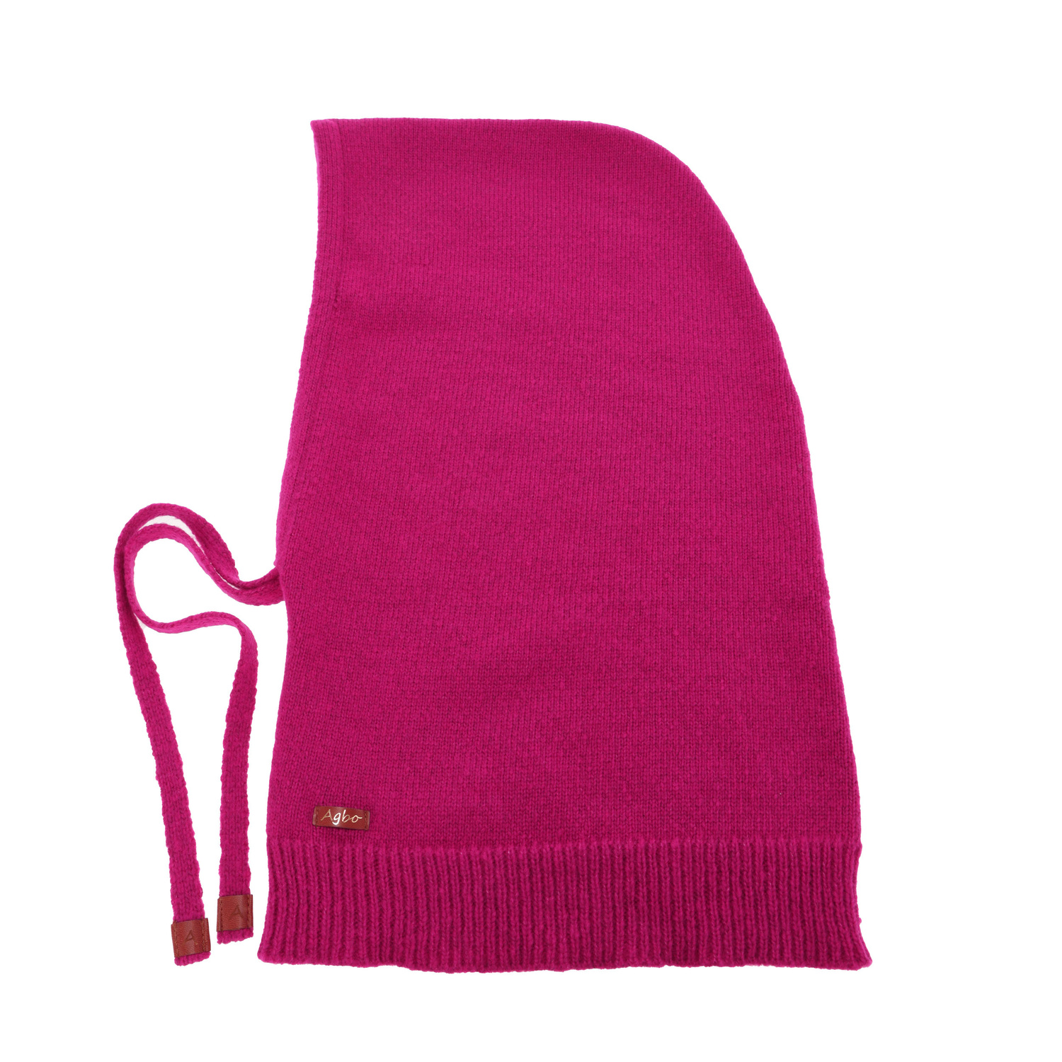 Passamontagna invernale donna, fucsia, con lana merino, Elizabeth