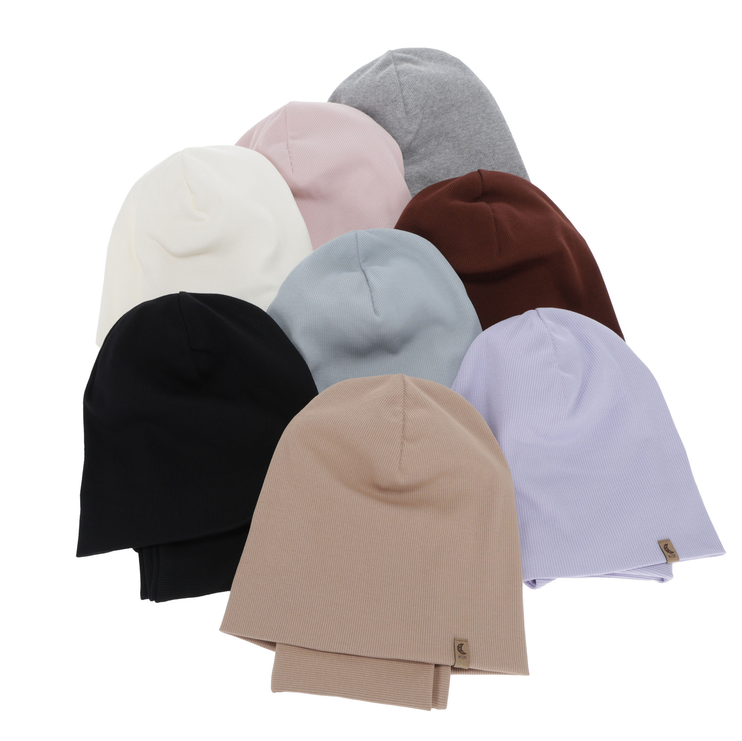 Set autunno/primavera bambina: berretto e scaldacollo, cotone, marrone scuro, Bravura