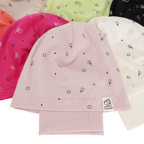 Set autunno/primavera bambina: berretto e scaldacollo, grigio, cotone, Fiora