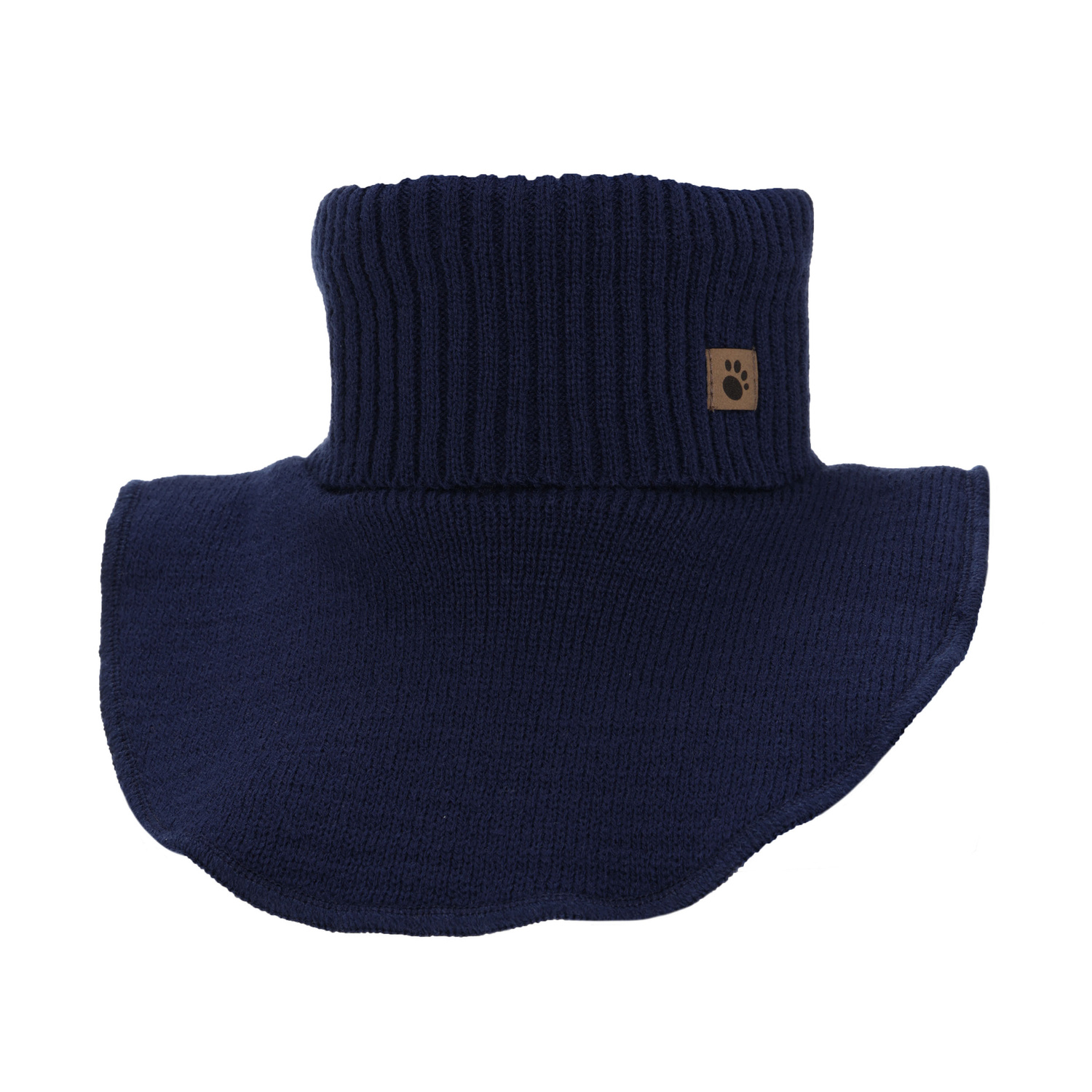 Scaldacollo con coprispalle invernale bambino, blu navy, foderato in pile, Lamor
