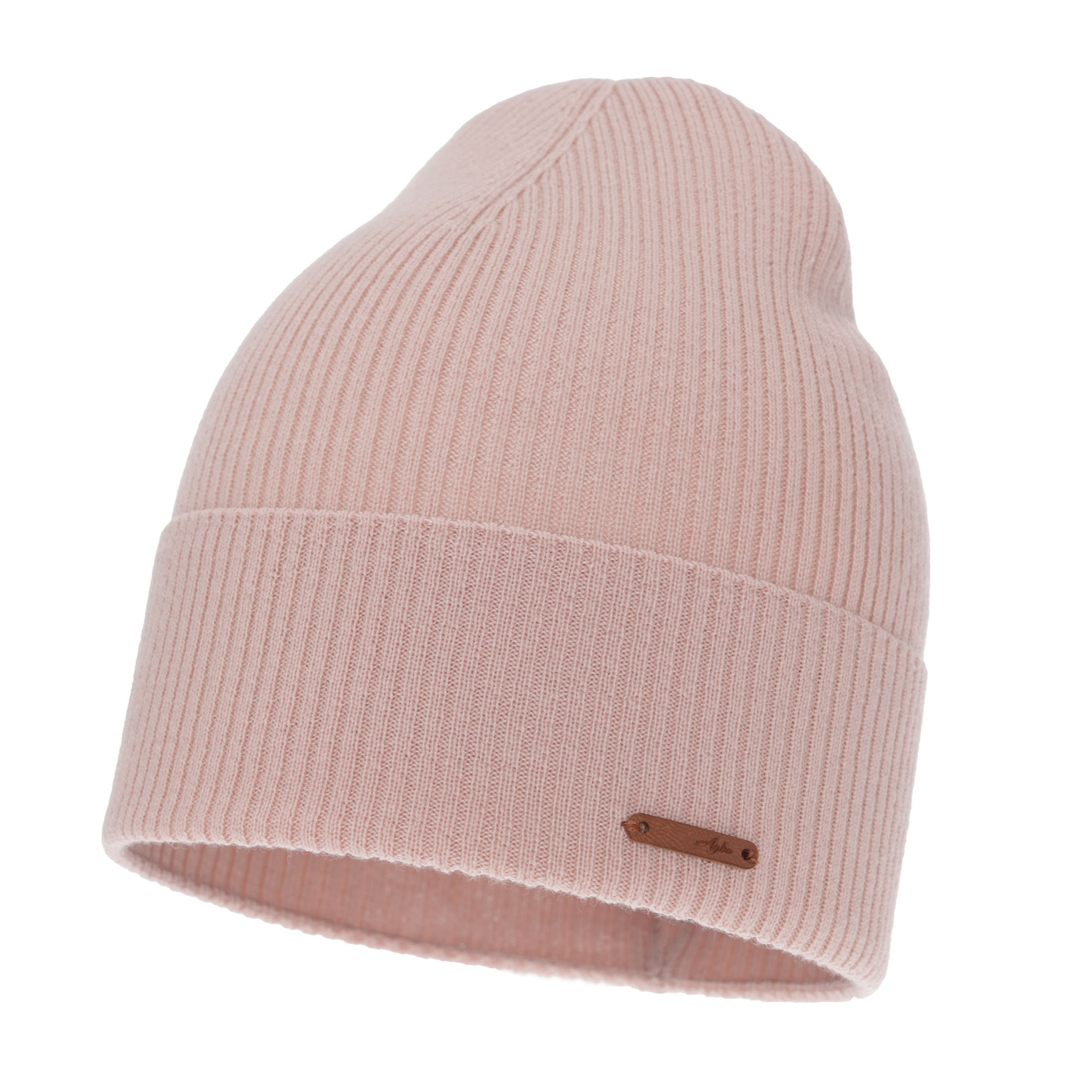 Berretto autunno/primavera donna, rosa, 100% Lana Merino, Flerra