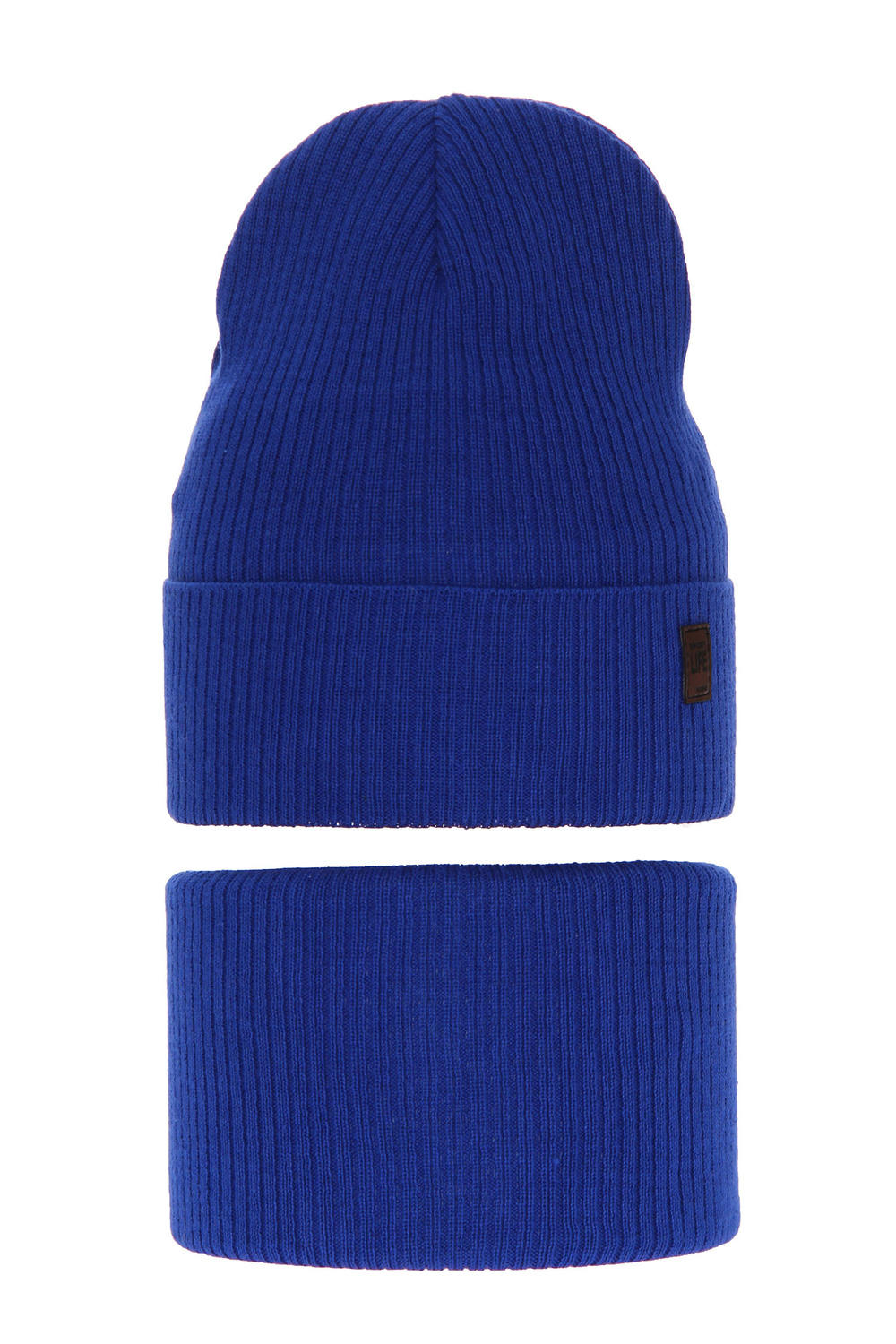 Set autunno/primavera bambino: berretto e scaldacollo, con cotone, blu, Dragon