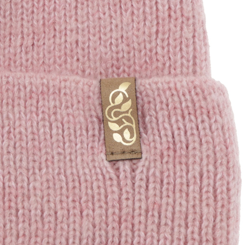 Berretto invernale donna, beige, con lana merino, Tahoe