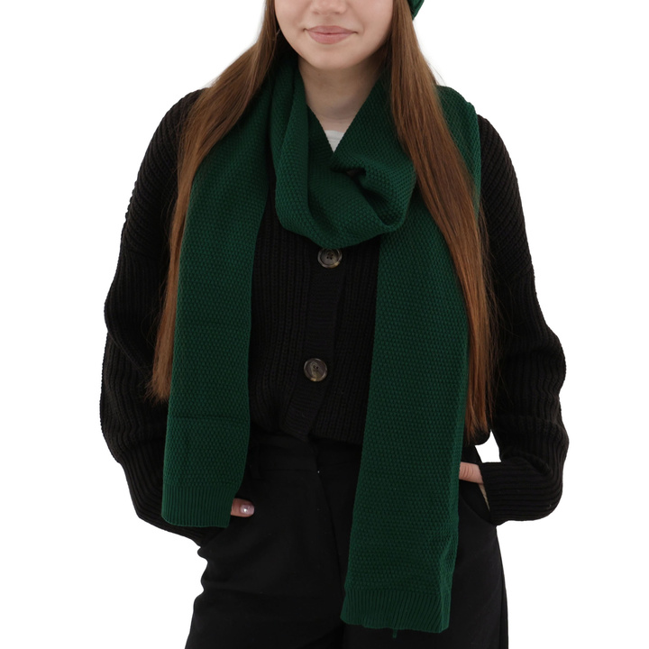 Sciarpa invernale donna, verde, Agora