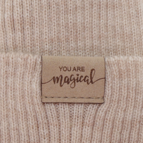 Set autunno/primavera bambina: berretto e scaldacollo, nero, 100% Lana Merino, Magenta