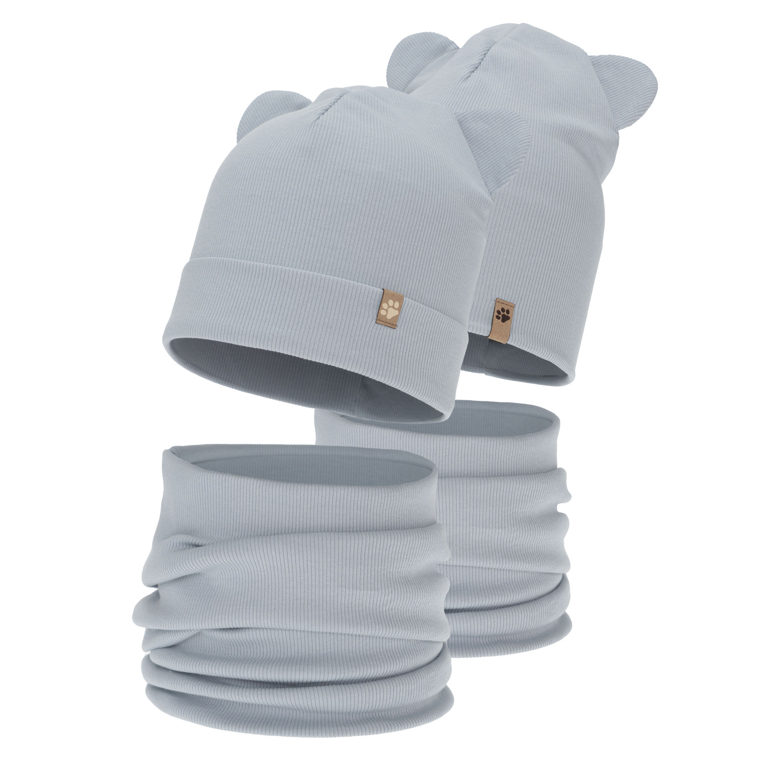 Set autunno/primavera bambino (berretto e scaldacollo), grigio, Farim