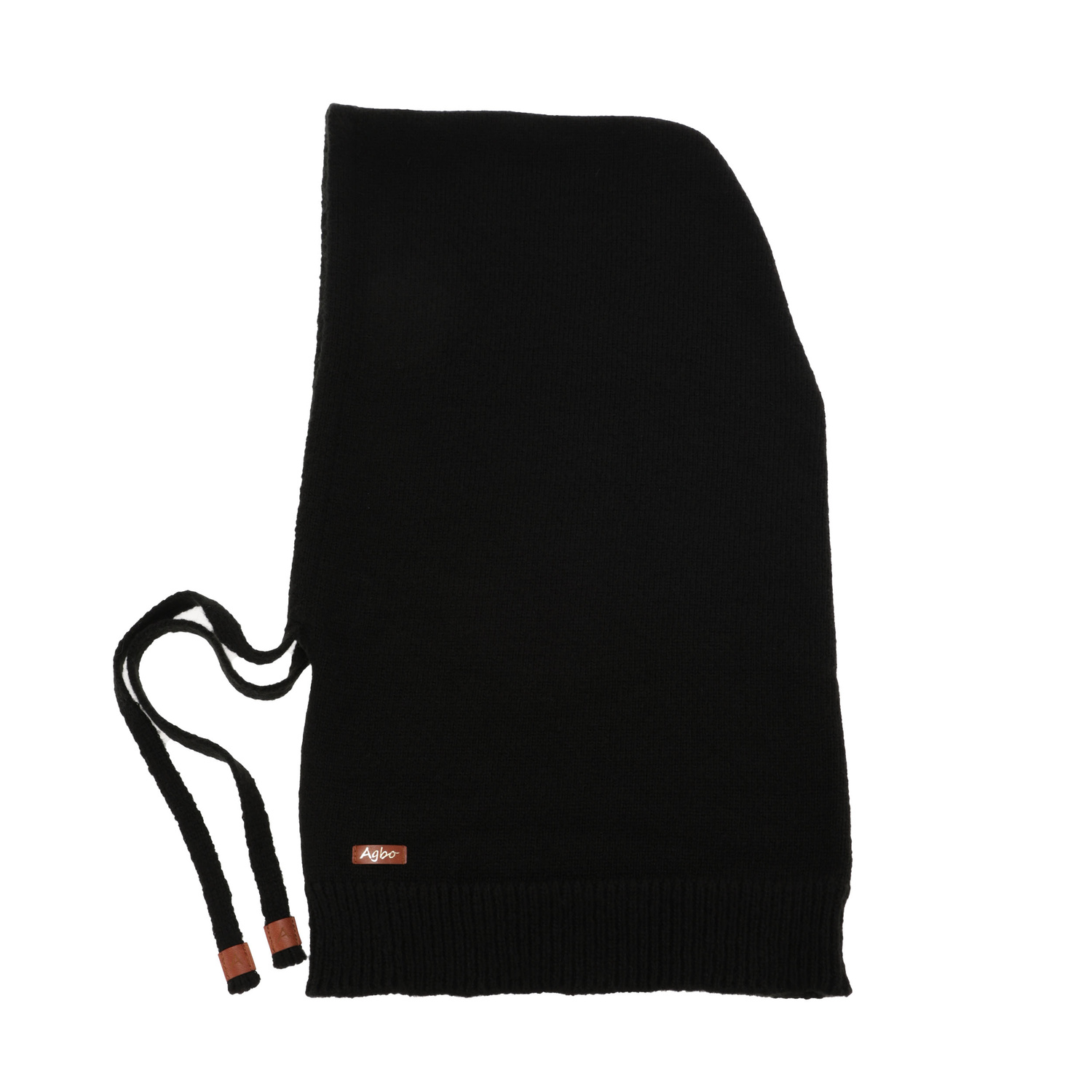 Passamontagna invernale donna, nero, con lana merino, Elizabeth