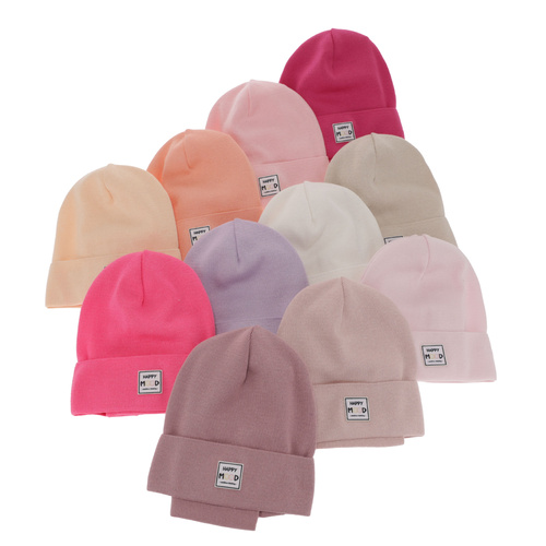 Set autunno/primavera bambina: berretto e scaldacollo, con cotone, rosa chiaro, Mersila