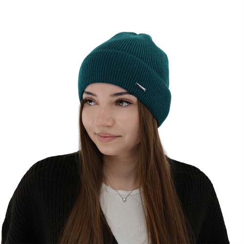 Berretto autunno/inverno donna, grigio, con lana merino e cashmere, Sindra