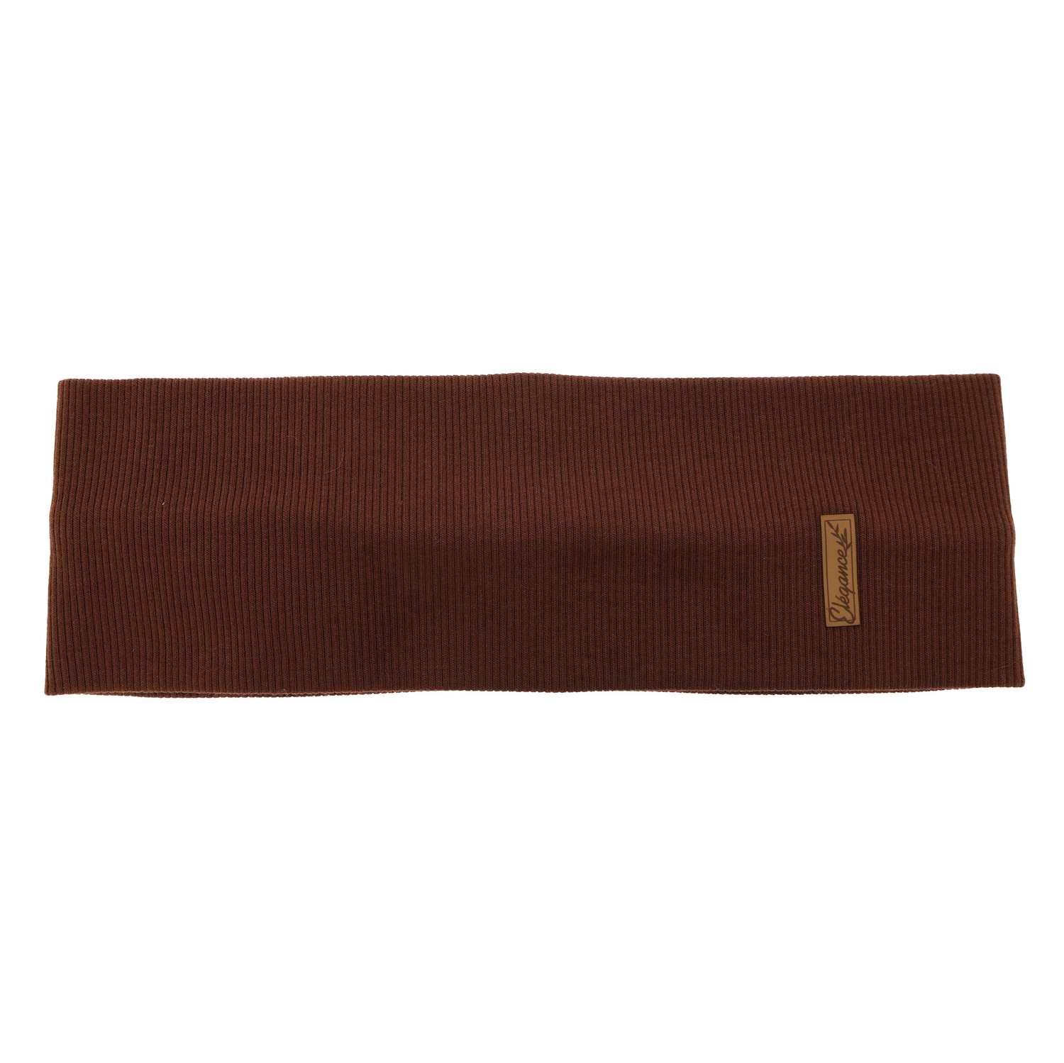 Fascia per capelli autunnale, primaverile, da donna, marrone, in cotone Sharon