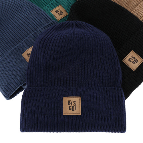 Set autunno/primavera bambino: berretto e scaldacollo, nero, 100% Lana Merino, Vanto