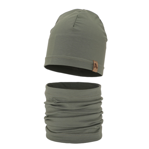 Set autunno/primavera bambino: berretto e scaldacollo, verde, Griffin