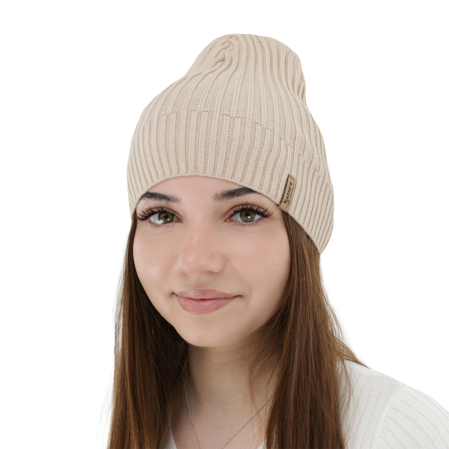 Berretto da donna primaverile, autunnale, con cotone, grigio, Mirona