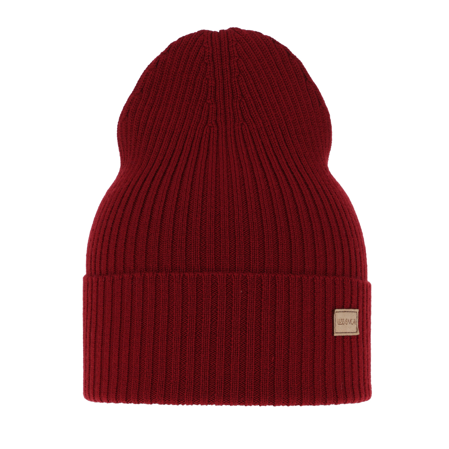 Berretto invernale, primaverile donna, bordò, 100% Lana Merino, Sophie