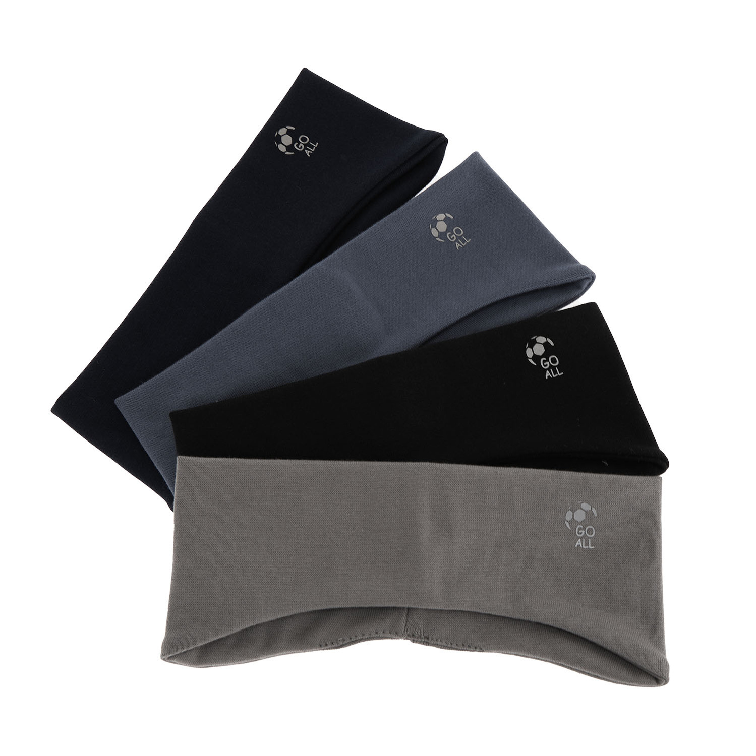 Fascia per capelli autunno/primavera bambino, blu navy, cotone, Nerd