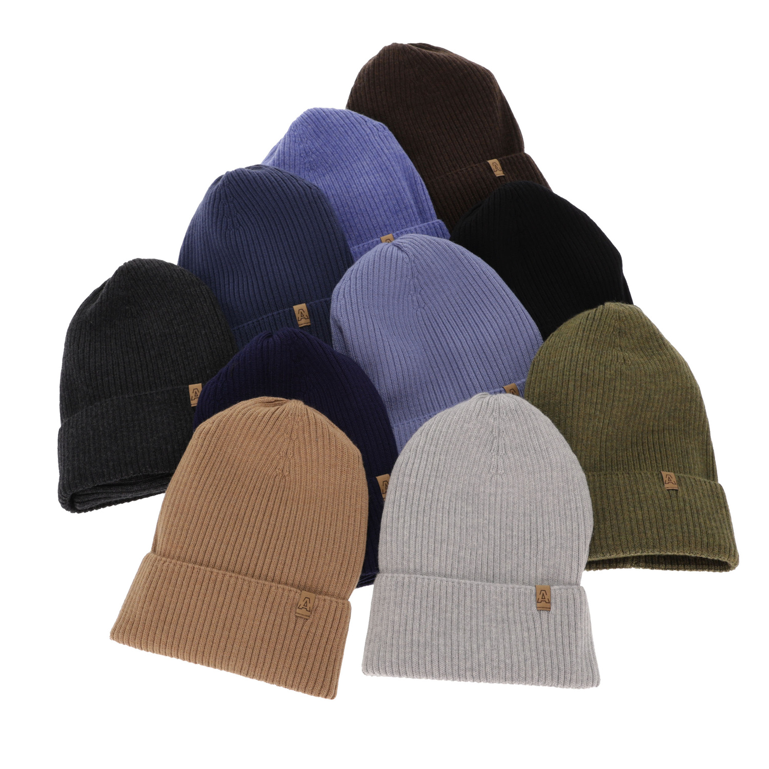 Set autunno/primavera bambino: berretto e scaldacollo, camel, 100% Lana Merino, Lemas