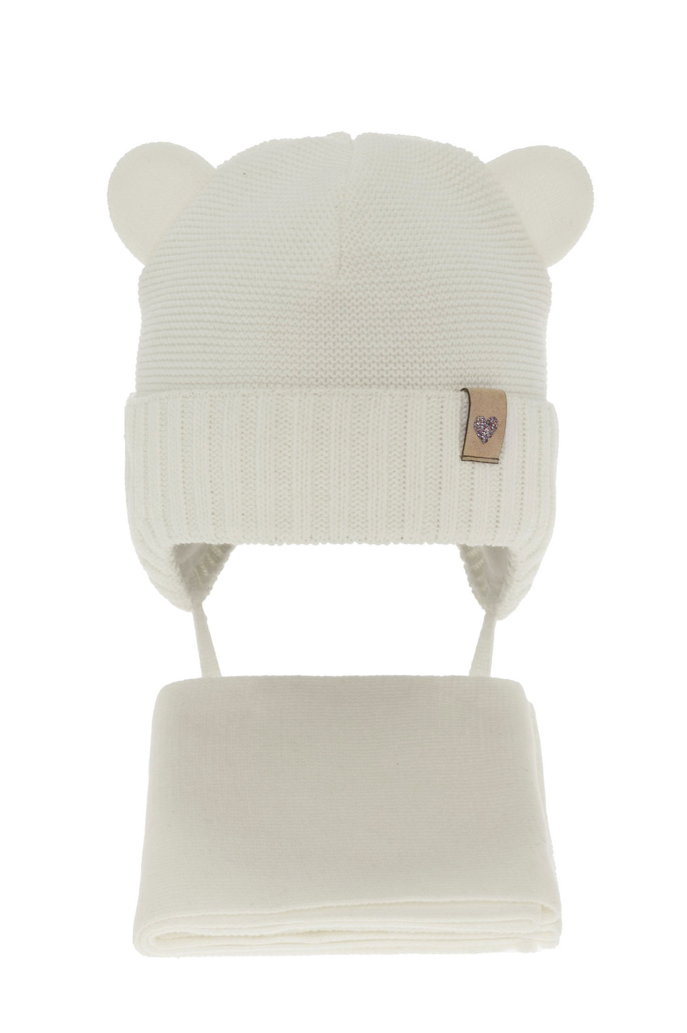 Set invernale bambina: berretto e sciarpa, crema, Alice